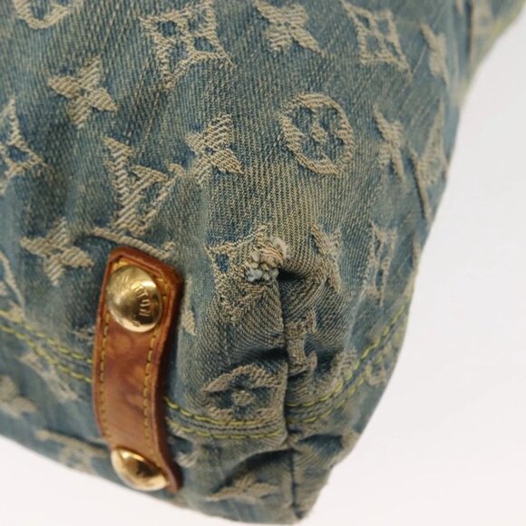 LOUIS VUITTON Monogram Denim Buggy GM Shoulder Bag Blue M95048 LV Auth am9268 - Picture 5 of 16